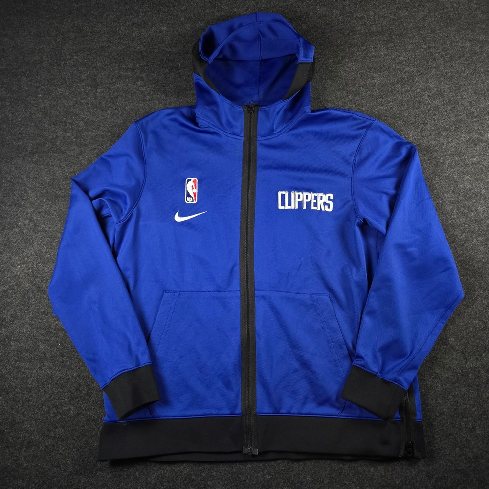 Nike NBA Los Angeles Clippers Therma Flex On-Court Warm-Up Hoodie CN4032-495 XL